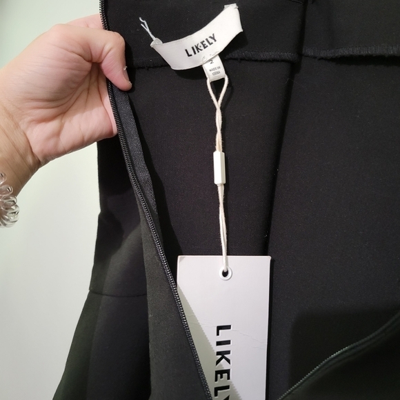 🔴LIKELY Ramona Dress black off the shoulder dress‎ - Picture 5 of 7